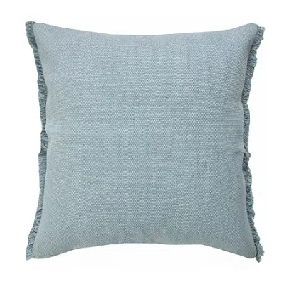 Lr Home Vanita Solid Square Throw Pillow In Blue