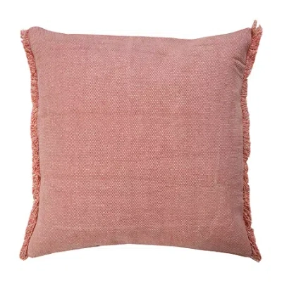 Lr Home Vanita Solid Square Throw Pillow In Pink