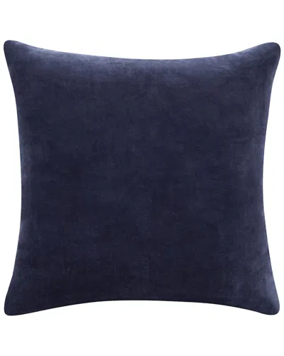Lr Home Velvet Handmade Decorative Throw Pillow In Blue