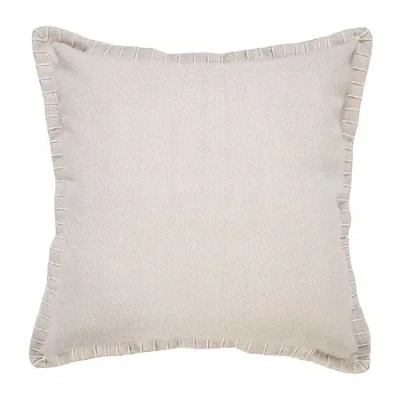 Lr Home Vinay Solid Square Throw Pillow In Sand