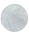 Lr Home Varana Varna-92a 8'6''x8'6'' Round Area Rug In Blue,slate