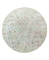 Lr Home Vintage Vinta-81922 8'6''x8'6'' Round Area Rug In Sage