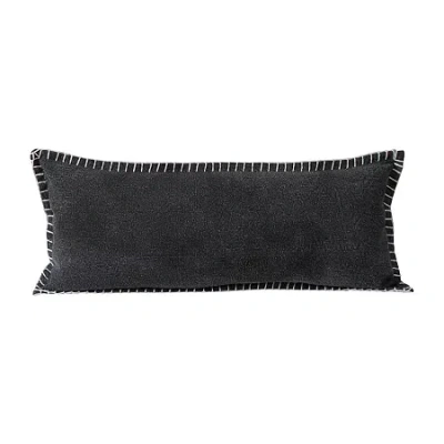Lr Home Vishal Lumbar Pillow In Black