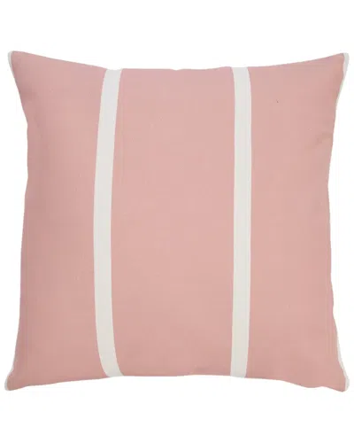 Lr Home Vivian Simple Stripe Indoor/outdoor Throw Pillow In Pink