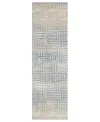 Lr Home Willa Vis-1 2'2"x7' Runner Area Rug In Beige,blue