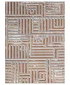 Lr Home Willa Vis-1 5'3"x7' Area Rug In Beige,rust