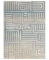 Lr Home Willa Vis-1 7'9"x9'9" Area Rug In Beige,blue