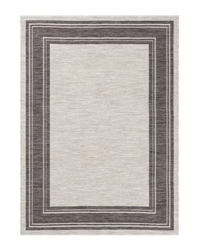 LR HOME LR HOME WINONA BORDERED INDOOR/OUTDOOR AREA RUG