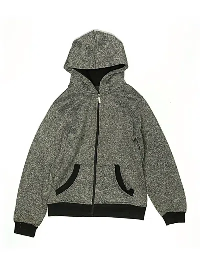 Pre-owned Lr Scoop Kids' Zip Up Hoodie In Gray