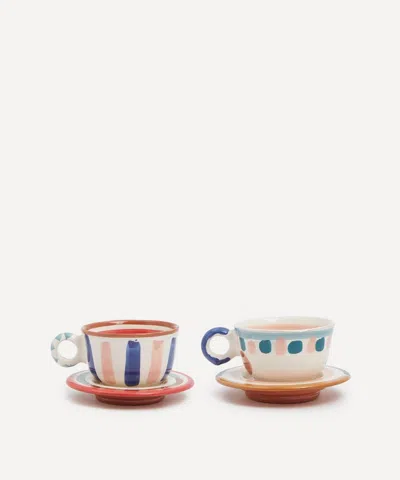 Lrnce Coffee Cups Set Of Two In Multi