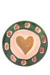 Lrnce Embellished Ceramic Plate
