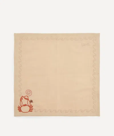 Lrnce Starfish Napkins Set Of Four In Multi