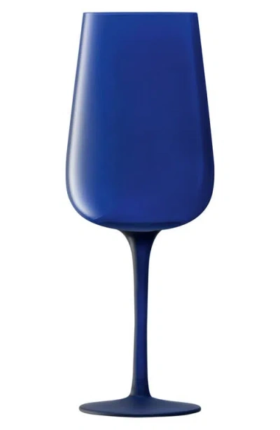 Lsa Arc Contrast Set Of 4 Flute Glasses In Blue