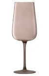 Lsa Arc Contrast Set Of 4 Flute Glasses In Brown
