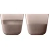 Lsa Arc Contrast Set Of 4 Tumblers In Brown