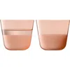 Lsa Arc Contrast Set Of 4 Tumblers In Coral