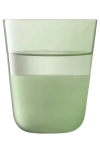 Lsa Arc Contrast Set Of 4 Tumblers In Green