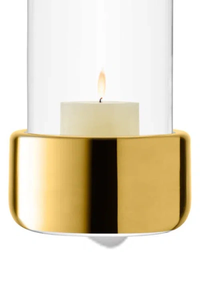Lsa Aurum Lantern/vase In Clear/gold