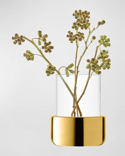 Lsa Aurum Small Lantern Vase In Gold