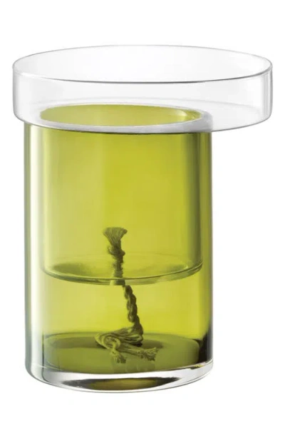Lsa Balcony Self Watering Glass Planter In Green