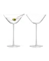 LSA BAR CULTURE MARTINI GLASSES, SET OF 2