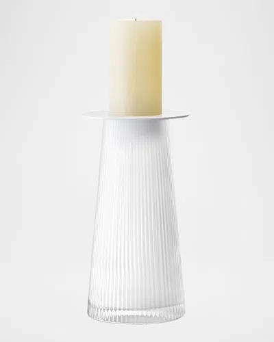 Lsa Beacon 12" Lantern/vase In White