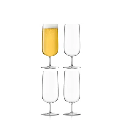 Lsa Borough Pilsner Glasses, Set Of 4 In Transparent