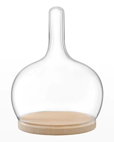 Lsa Cloche Dom & Oak Vase In Transparent
