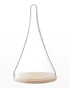 Lsa Cloche Dome & Oak Vase