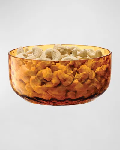 Lsa Dapple Textured Bowl In Yellow