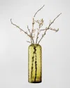Lsa Dapple Textured Vase In Green