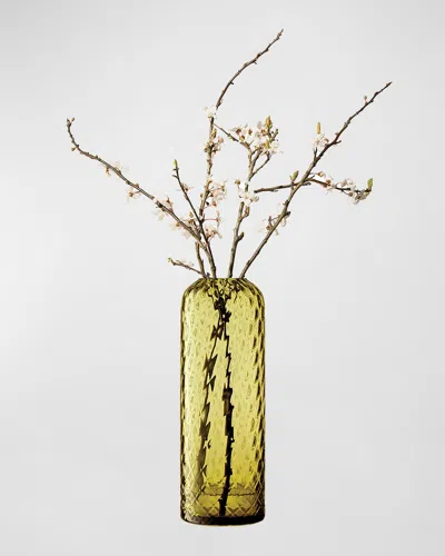 Lsa Dapple Textured Vase In Green