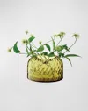 Lsa Dapple Glass Vase In Green