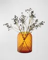Lsa Dapple Vase/lantern In Orange