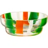 Lsa Folk Glass Bowl In Multi