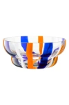 Lsa Folk Glass Bowl In Multi