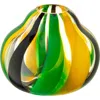 Lsa Folk Glass Vase In Multi