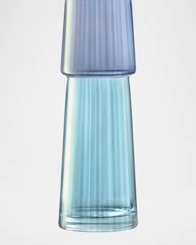 Lsa Gems Glass Vase In Sapphire