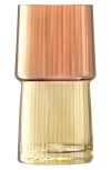 Lsa Gems Glass Vase In Amber