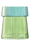 Lsa Gems Glass Vase In Jade