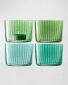 Lsa 4-piece Votive Candleholder Set In Jade