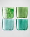 Lsa Gems Tumblers, 10 oz - Set Of 4 In Green