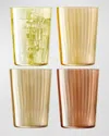 Lsa Gems Tumblers, 19 oz - Set Of 4 In Orange