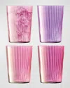 Lsa Gems Tumblers, 19 oz - Set Of 4 In Pink