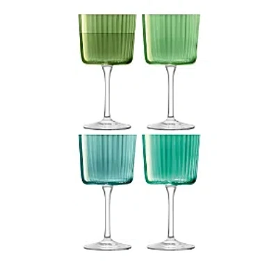 Lsa Gems Wine Glass, Set Of 4 In Jade