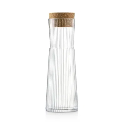 Lsa Gio Carafe And Cork Stopper, 1.35l In Transparent