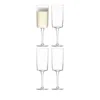 Lsa Gio Champagne Flute, Set Of 4 In Clear