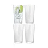 Lsa Gio Line Juice Glass, Set Of 4 In Transparent