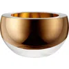 Lsa Gold Glass Host Bowl In Gold
