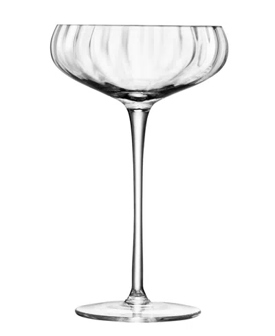Lsa International Aurelia Champagne Saucer 10oz Clear Optic X 2 In Transparent